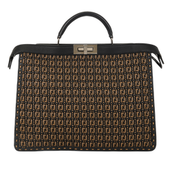 Medium Peekaboo ISeeU, Leather, Black/Brown, 08535432, RC/S/DB, 3*